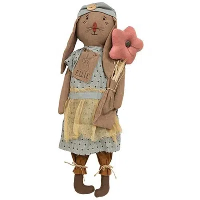 Homegifo Ellie Bunny Doll With Flower In Multi