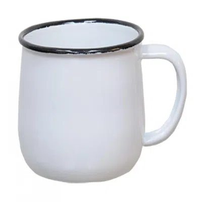 Homegifo Enamel Mug In White