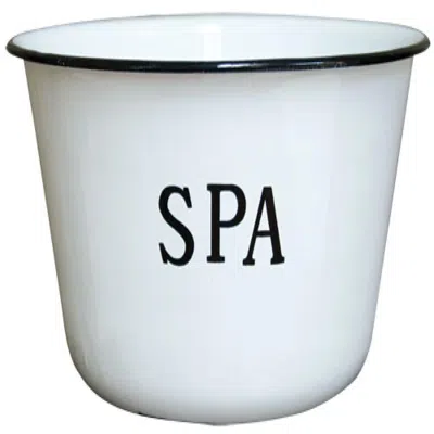Homegifo Enamelware Spa Bowl In White