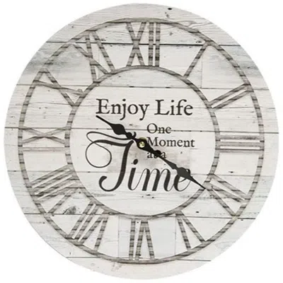 Homegifo Enjoy Life Clock In Gray