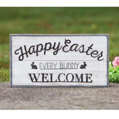 Homegifo *every Bunny Welcome Easter Sign In White