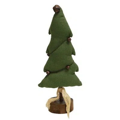 Homegifo Fabric Christmas Tree With Bells In Green