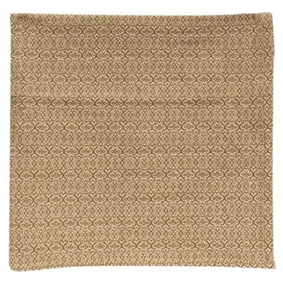Homegifo Fairfax Cream/mustard Table Square 34" In Brown