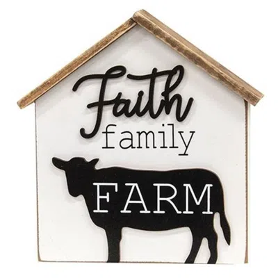 Homegifo Faith Family Farm House Sitter In Black
