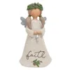 Homegifo Faith Winter Greenery Resin Angel