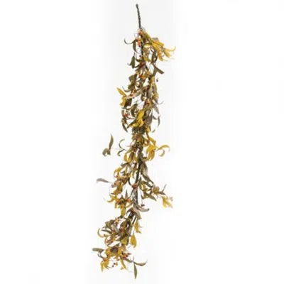 Homegifo Fall Herbs & Bittersweet Garland In Gold