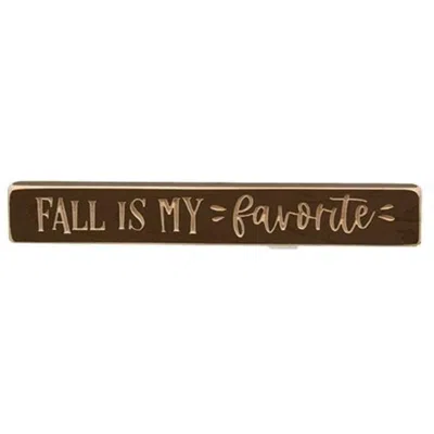 Homegifo Fall Is My Favorite Engraved Block 12"