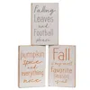 Homegifo Fall Is My Favorite Season Distressed Wooden Block 3 Asstd.