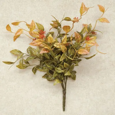 Homegifo Fall Leaves Bush - 15" In Green