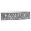 Homegifo *family A Love That Never Ends Plaid Block