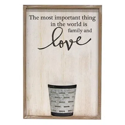 Homegifo *family And Love Flower Pocket Sign In Brown