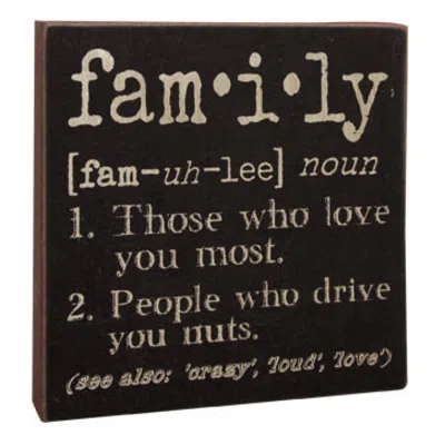 Homegifo Family Definition Sign In Black