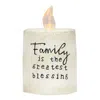 Homegifo Family Is The Greatest Blessing White Cement Timer Pillar