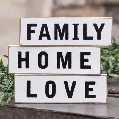 Homegifo Family Mini Block 3 Asstd. In White