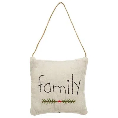 Homegifo *family Pillow Ornament In Blue