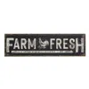 Homegifo Farm Fresh Black Distressed Metal Sign