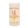 Homegifo Farm Fresh Lavender Led Pillar 3"x6"