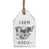 Homegifo *farm House Milking Cow Wood Tag