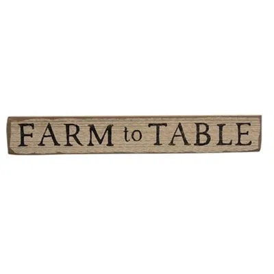 Homegifo Farm To Table Distressed Barnwood Sign In Neutral