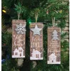 Homegifo *farmhouse Christmas Charm Ornament 3 Asstd.