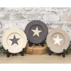 Homegifo Farmhouse Colors Distressed Star Plate 3 Asstd.