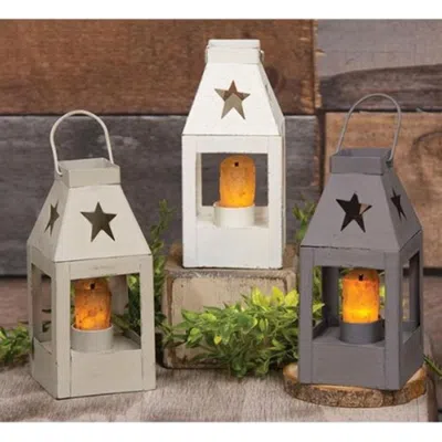 Homegifo Farmhouse Colors Mini Star Lantern 3 Asstd. In Multi