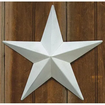 Homegifo Farmhouse White Barn Star 12" In Black