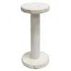 Homegifo Farmhouse White Spool Candleholder 10.75"