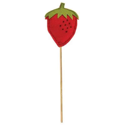 Homegifo *felt Strawberry Poke In Red