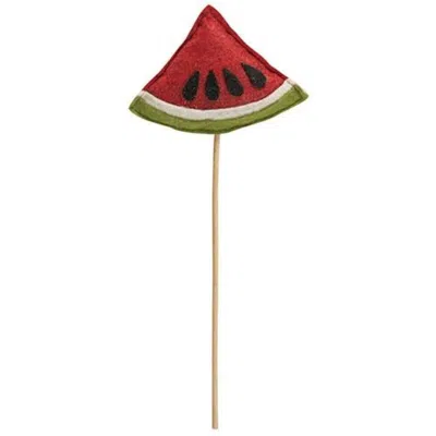 Homegifo *felt Watermelon Slice Poke In Red