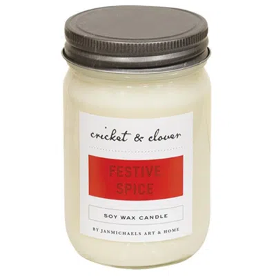 Homegifo Festive Spice Soy Mason Jar Candle 12 oz