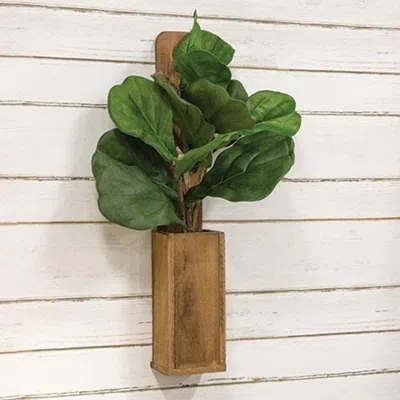 Homegifo Fiddle Fig Spray In Brown