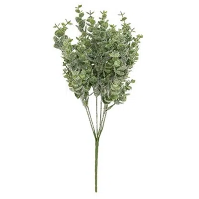 Homegifo Flocked Sparkle Boxwood Bush In Green