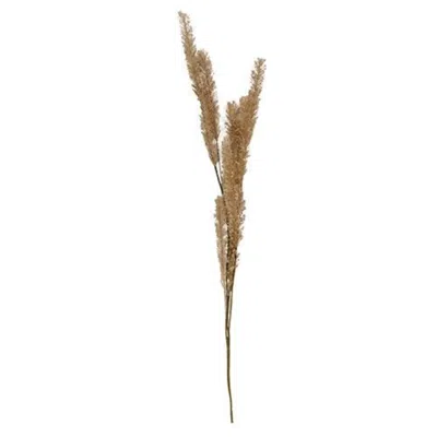 Homegifo Flocked Tan Yarrow Spray In Neutral