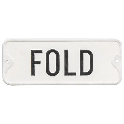 Homegifo Laundry Farmhouse Metal Sign In White