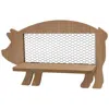 Homegifo Folding Chicken Wire & Wood Pig Shelf