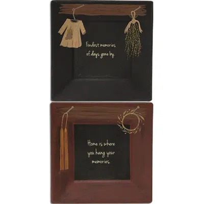 Homegifo *fondest Memories Plate - 2 Asstd. In Multi