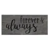 Homegifo Forever & Always Engraved Sign 8"