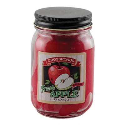 Homegifo Fresh Apple Pint Candle In Red