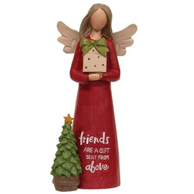 Homegifo Friends Are A Gift Christmas Angel In Red