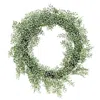 Homegifo Frosted Green Little Luna Leaves Wreath 20"