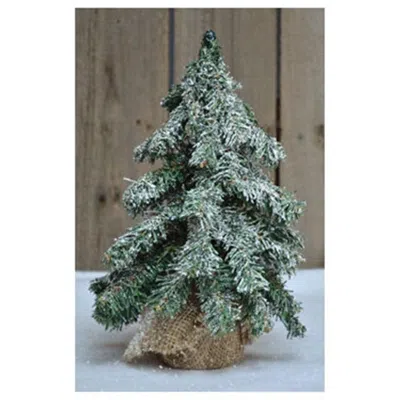 Homegifo Frosted Tree 12" In Green