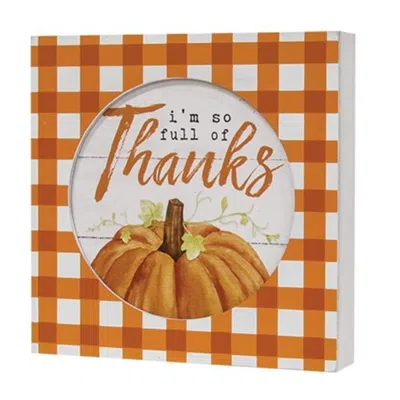 Homegifo *full Of Thanks Box Sign In Animal Print