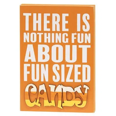 Homegifo *fun Sized Candy Block Sign In Orange