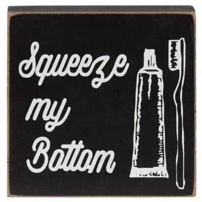 Homegifo *funny Bathroom Wood Block 3 Asstd.