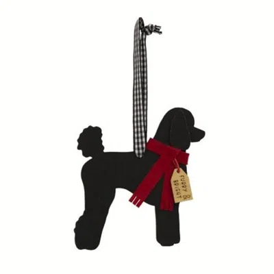 Homegifo *furry & Bright Poodle Ornament In Black