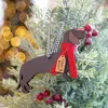 Homegifo Furry & Bright Wiener Dog Ornament