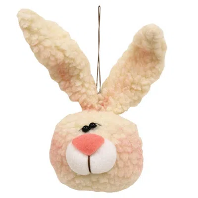 Homegifo Fuzzy Bunny Boy Ornament In Neutral
