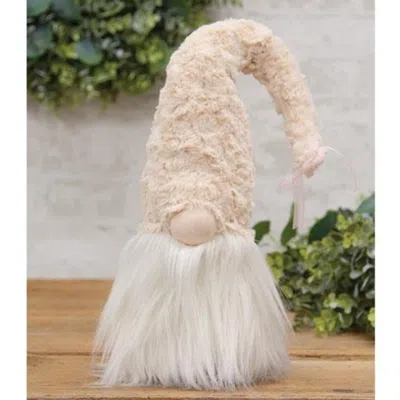 Homegifo *fuzzy Cream Hat Gnome In Neutral