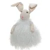 Homegifo Fuzzy White Chubby Sitting Bunny